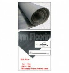 Rubber Gym Flooring Fine Ribbed 