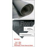 Rubber Gym Flooring Fine Ribbed 